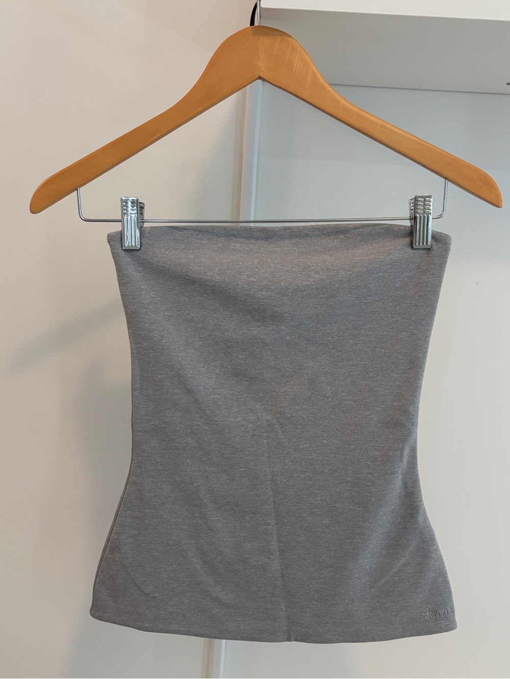 Aritzia Contour Heather Gray Strapless Tube Top